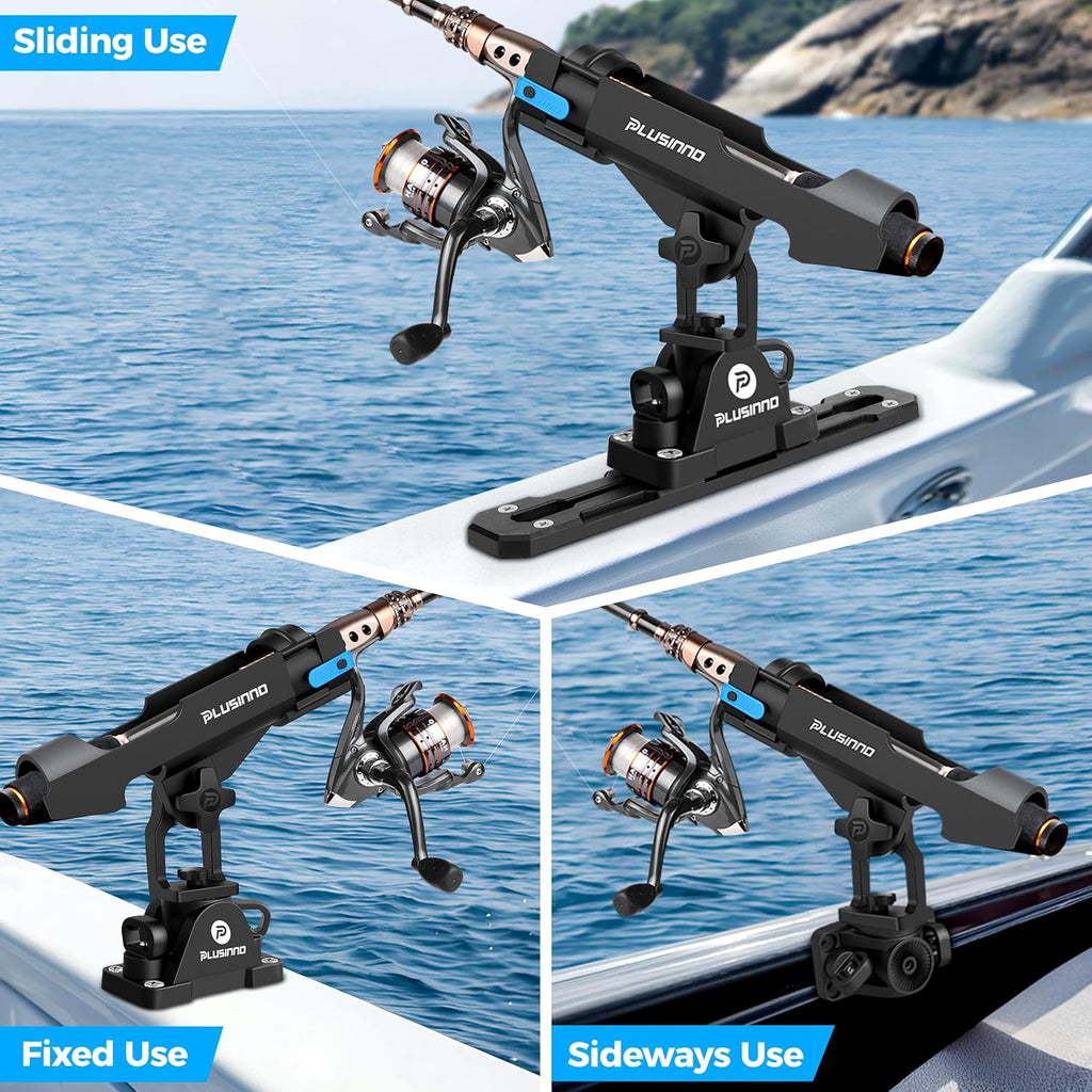 PLUSINNO 2 in 1 Kayak Fishing Rod Holder, Fishing Rod Holders for Boat