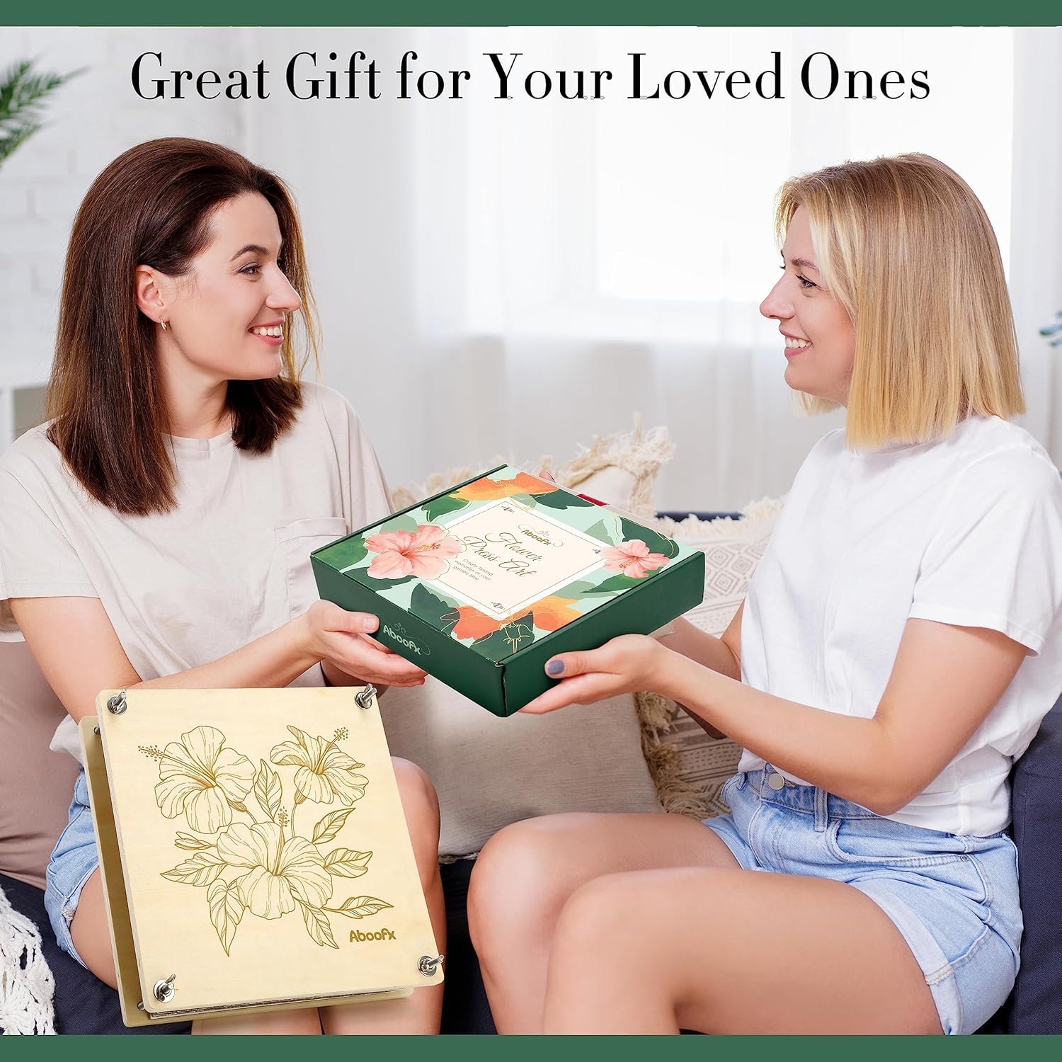 Aboofx Wooden Flower Pressing Kit, 11x11 Inch 10 Layers for Pressed Flowers