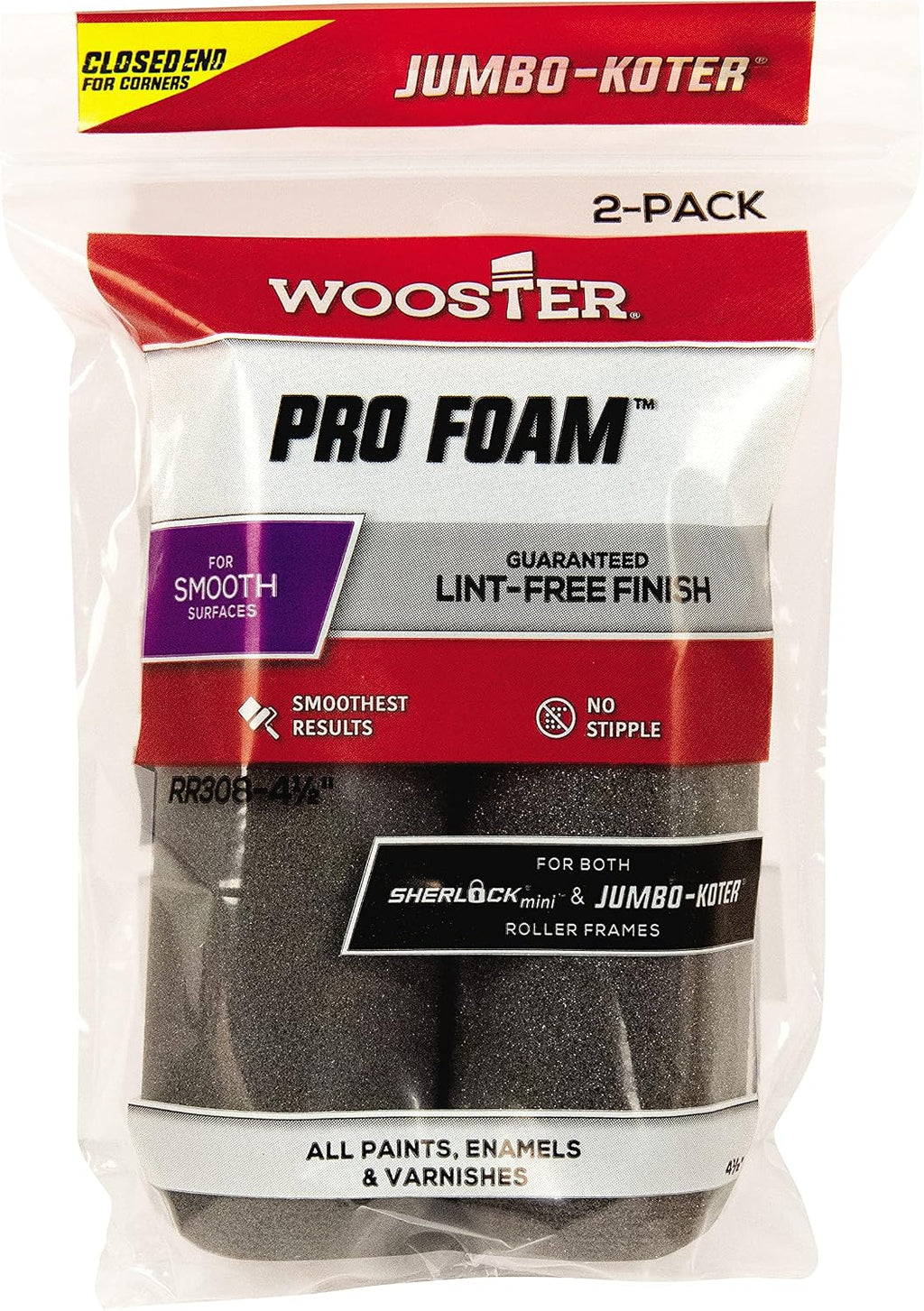 Wooster 5, 6 1/2-Inch RR308-6 1/2 Pro Foam, Color