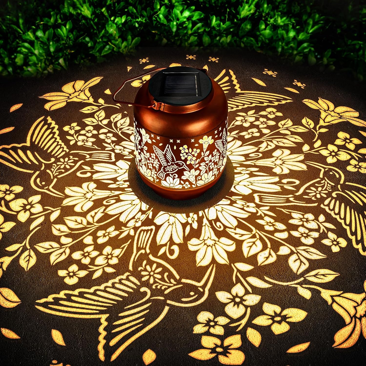 Mothers Day Gifts Hummingbird Solar Lanterns Garden Decor Birthday Gifts for Women Mom Grandma Hanging Solar Lights Outdoor Waterproof Decoration for Outside LED Lanterns for Yard Patio Lawn