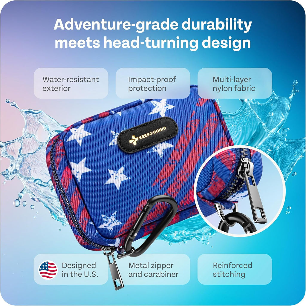 KeepGoing Travel First Aid Kit - TSA-Approved Travel Size