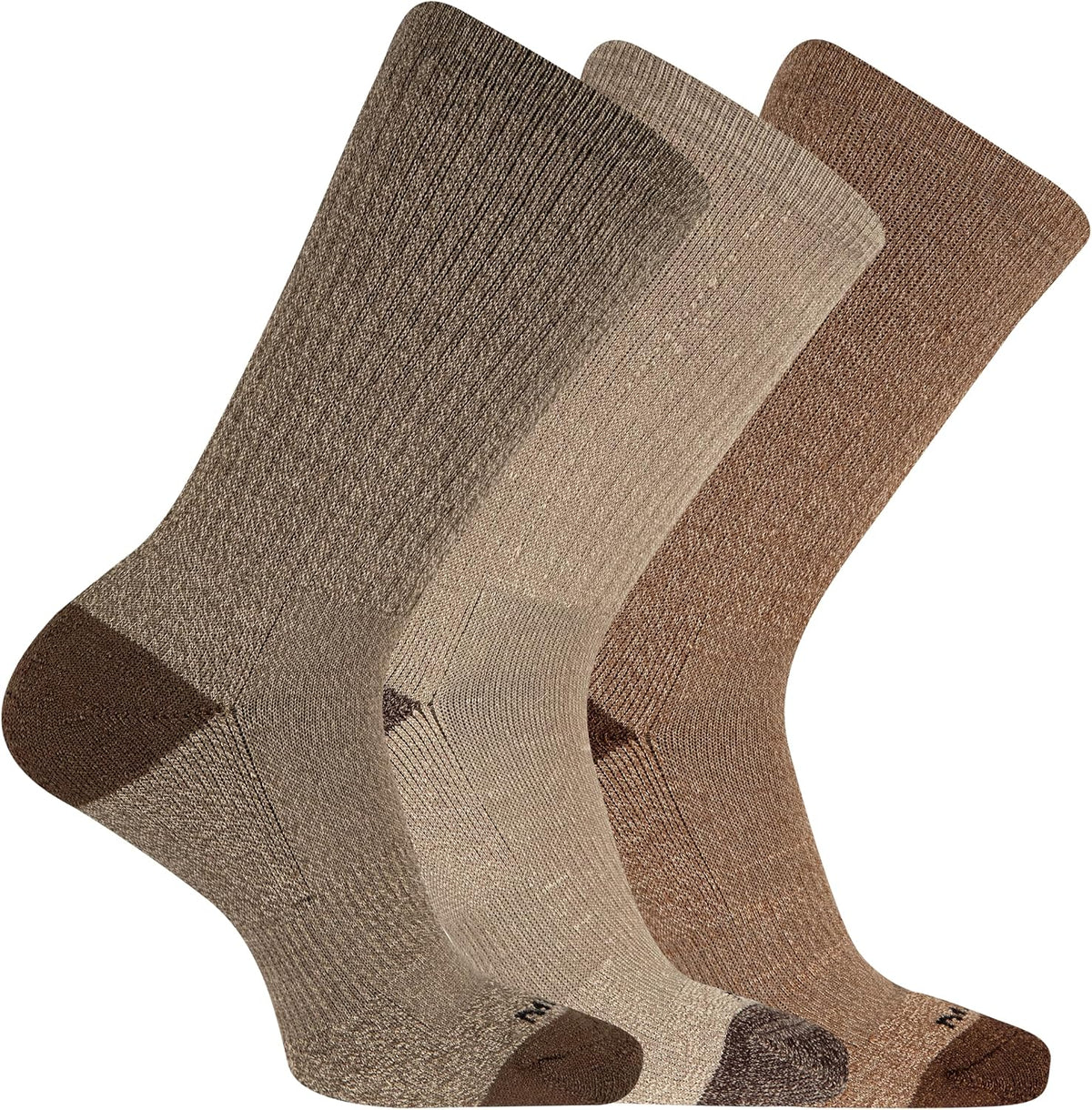 Merrell Unisex Adult Men's and Women's Wool Everyday Hiking Crew Socks - 3 & 6 Pairs - Cushioned Moisture Wicking
