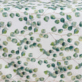 SARO LIFESTYLE Eucalyptus Leaf Tablecloth, Eucalyptus, 70"