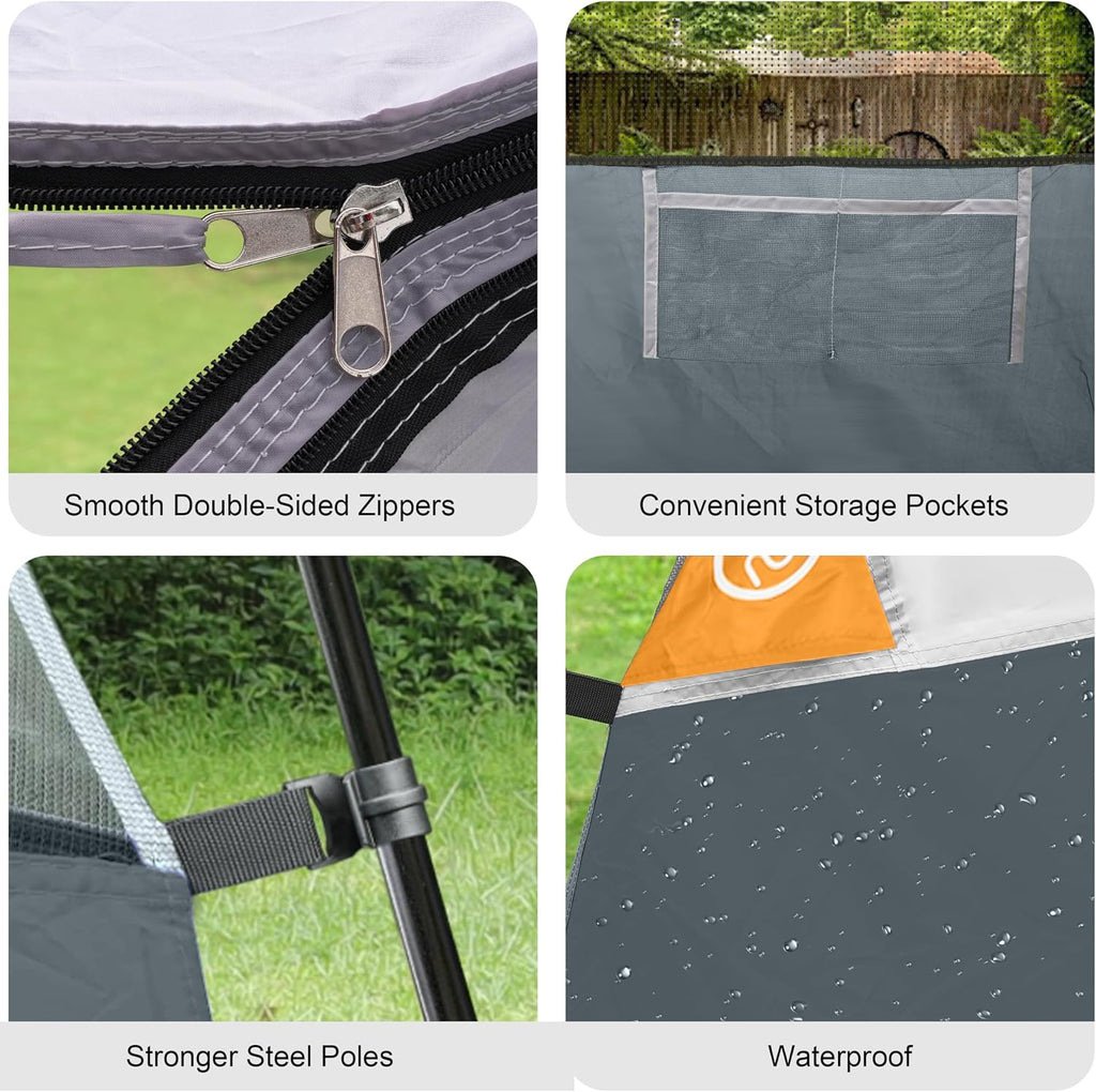 CAMPROS CP Tents for Camping 2/4/6 Person, Waterproof Windproof Dome Tent