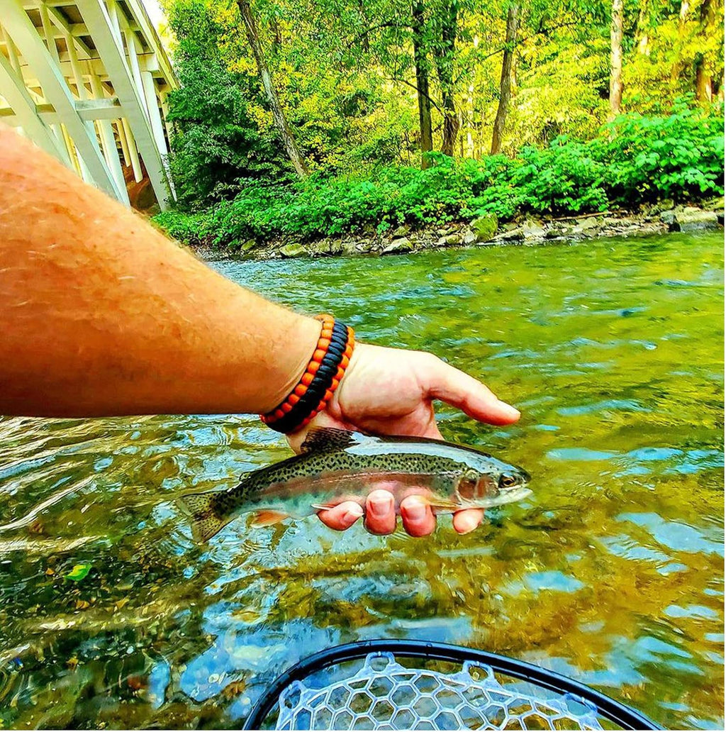 Aventik Fly Floating Fishing Net Carbon Fiber Landing Trout Net Light Weight Clear Rubber Ghost Net Catch & Release
