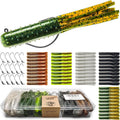Tube Lures Jig Heads Hooks Tube Baits Worms for Bass Fishing