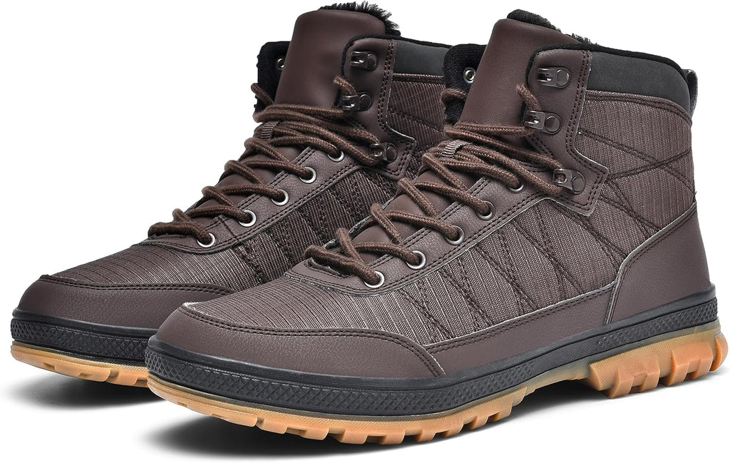 Wondamo Men's Winter Hiking Snow Boots
