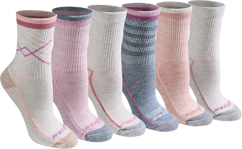 Dickies Women's Dri-tech Advanced Moisture Wicking Mid-crew Socks, Available in M-l (6, 12 Pairs)