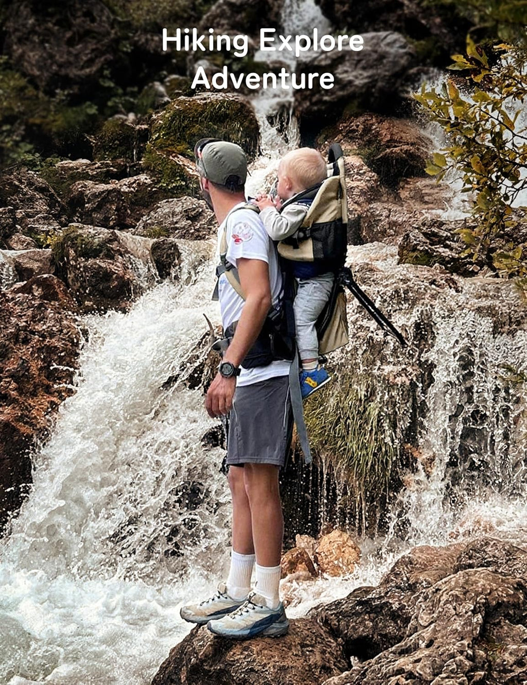 besrey Toddler Hiking Backpack Carrier-Adjustable Padded Shoulder Straps | Baby Backpack Carrier with Large Storage Space, Sunshade and Raincover, Safety 3-Height Seat, Comfortable and Lightweight