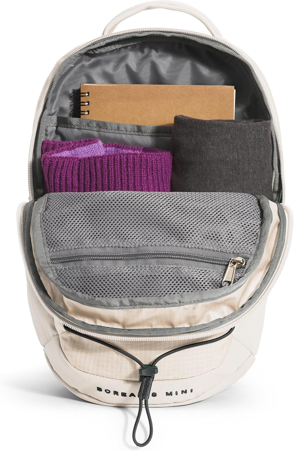 The North Face Borealis Mini Backpack, Gardenia Wht/Blk-NPF, One Size
