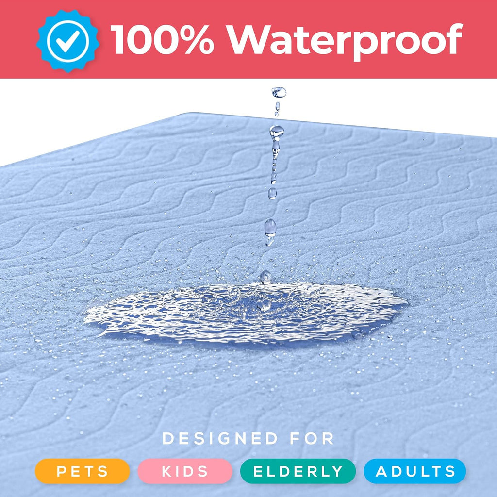 4 Pack Waterproof Reusable Heavy Absorbency Incontinence Bed Pads 34"x36"