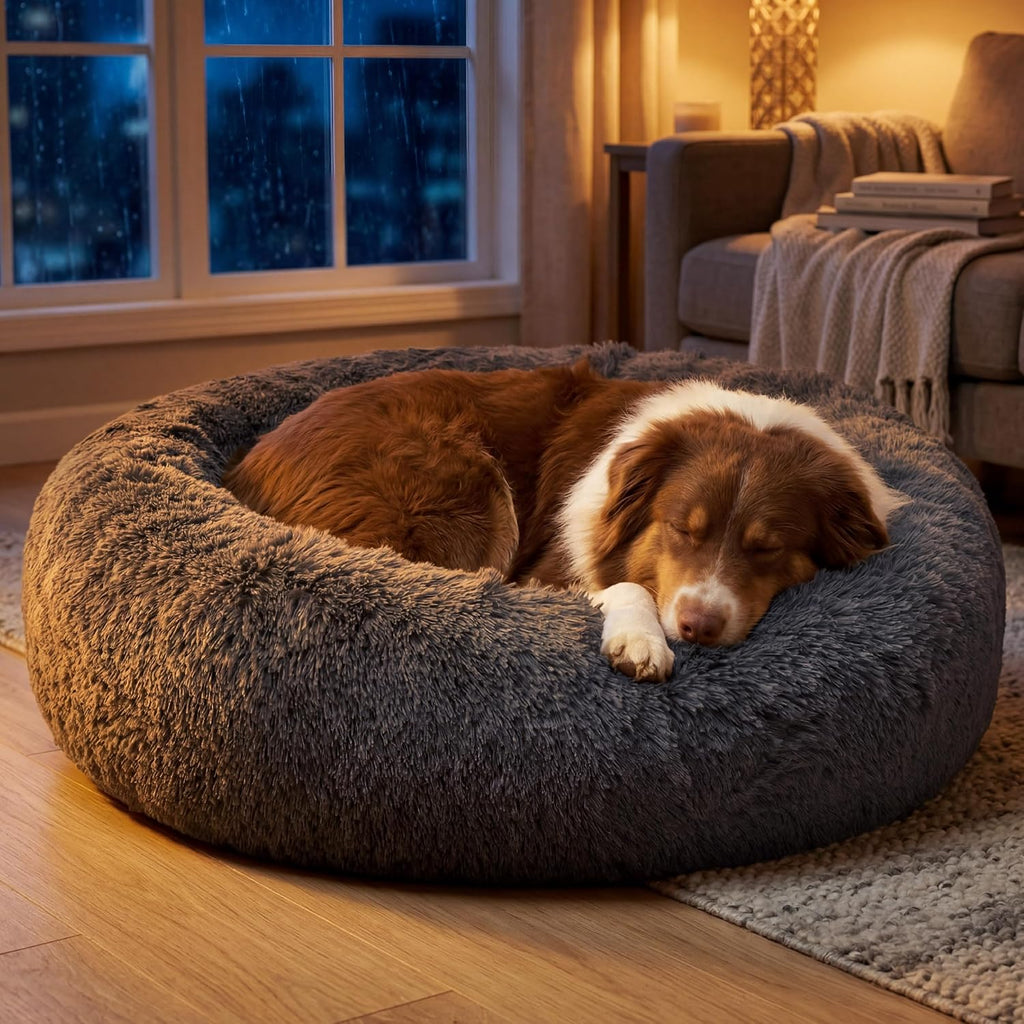 Bedsure SupportMax™ Calming Dog Beds Large Sized Dog Washable Pet Bed,36in