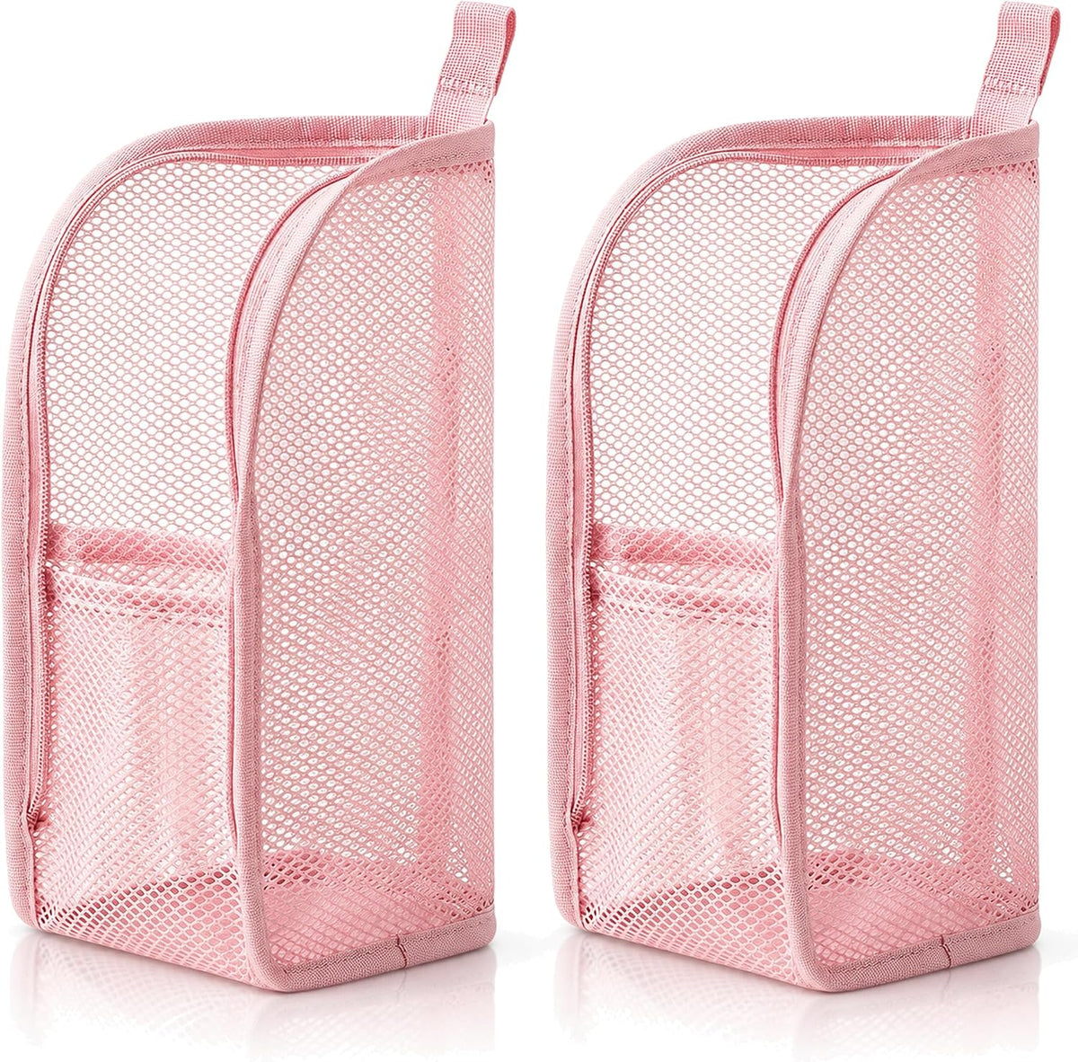 Upgrade Portable Lightweight Travel Toiletry Bag, 2026 New Standing Toiletry Bag EVA Large Capacity Mesh Travel Storage Bag, Foldable Hanging Makeup Bag Cosmetic Organiser Storage (2, Gray)