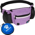 PetAmi Dog Fanny Pack, Treat Pouch for Dog Walking Training, Purple