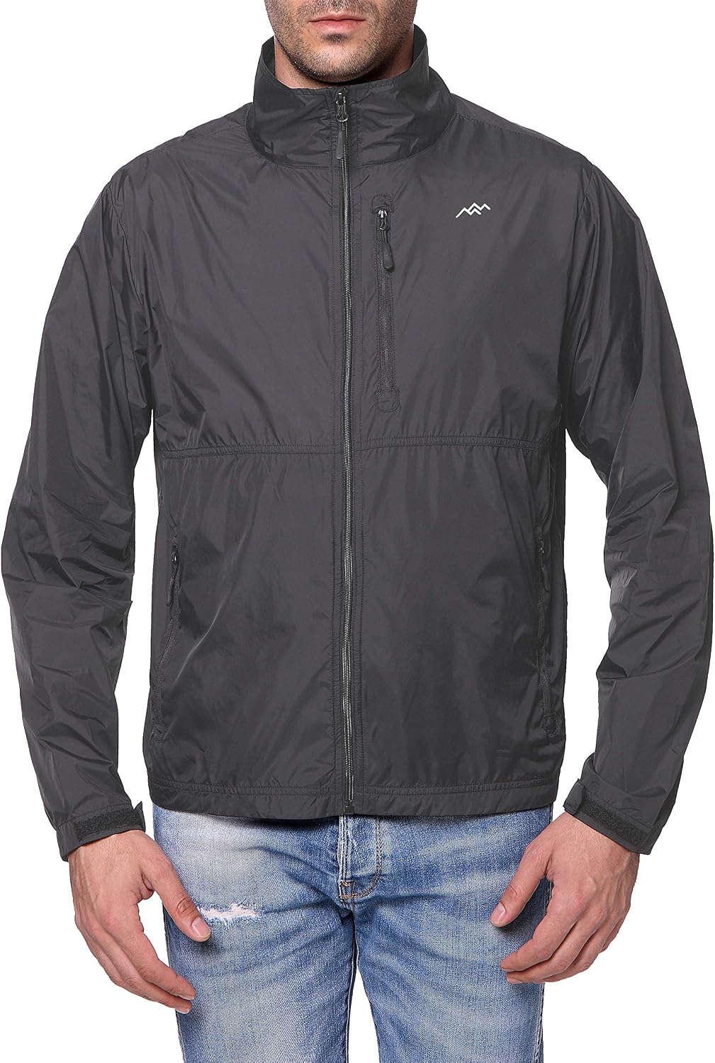 TRAILSIDE SUPPLY CO. Mens Windbreaker Jackets Lightweight Packable Jacket