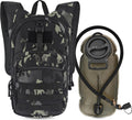 MARCHWAY Tactical Molle Hydration Pack with 2.5L TPU Water Bladder, Low-Profile Organized Military Backpack for Hiking, Cycling, Backpacking, Hunting, Running