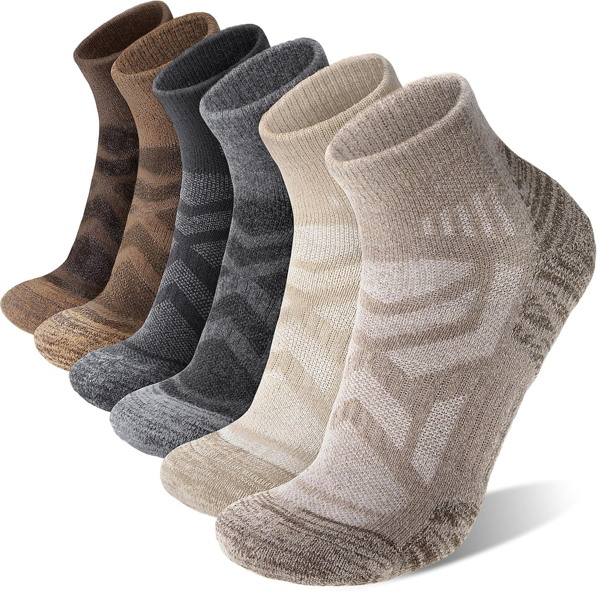 ANTSANG Merino Wool Quarter Ankle Hiking Running Socks for Women and Men