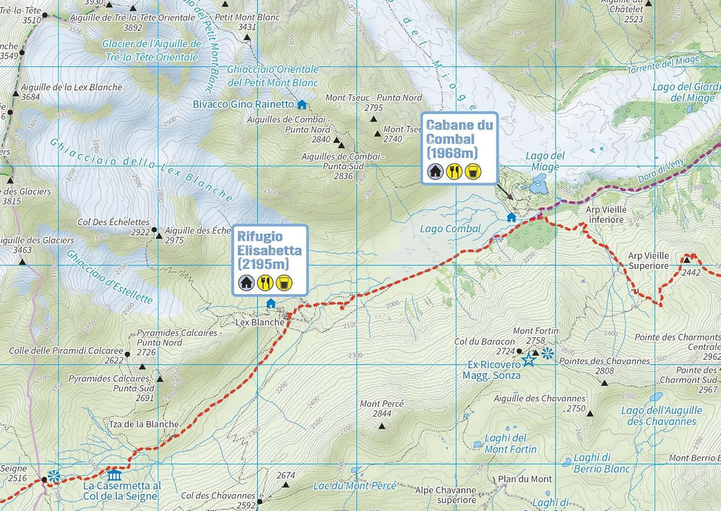 Trekking Map: Tour du Mont Blanc: English/French/German; 1:40,000 mapping; Free GPX downloads; Water: English/French/German; 1:40,000 mapping; Free GPX downloads; Waterproof; Tear-resistant; Light