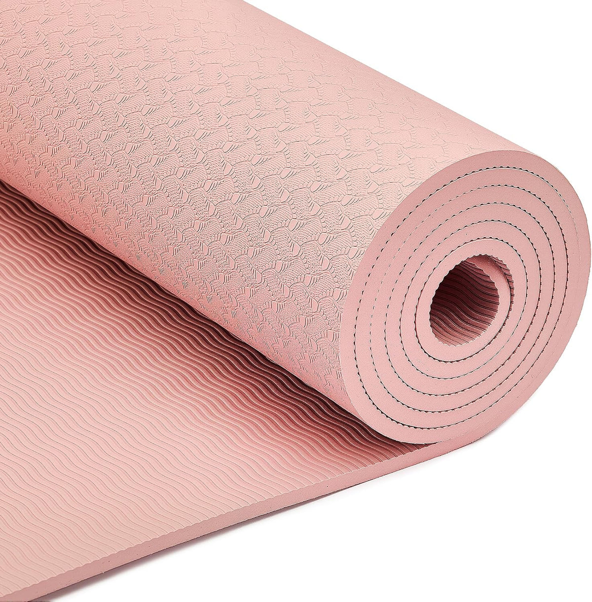 Amazon Basics 1/4 Inch Thick TPE Exercise Yoga Mat with Carrying Strap
