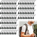 110 Pcs Mini Survival Compass Outdoor Camping Hiking Pocket Compass Mini Compass Party Favor for Paracord Bracelet Necklace Key Chain Outdoor Activities Hiking Accessory（Black）