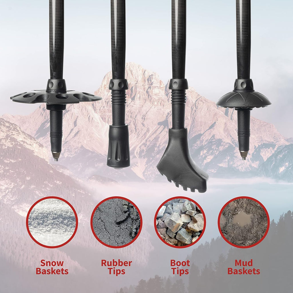 Drakon Sticks 2.0 Ultralight 100% Carbon Fiber Trekking Poles