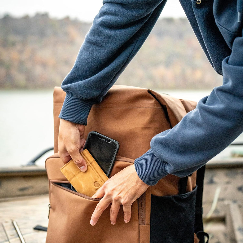 Carhartt Thick Foam Fully Insulated Cold Front Coolers, Premium Ice Retention, Durable Water Resistant Material W/Front Zippered Pocket