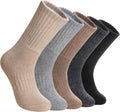 DoSmart Womens Merino Wool Hiking Socks Thermal Warm Walking Boot Winter Crew Cushion Work Socks 5 Pairs