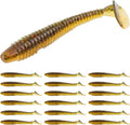 RUNCL Swimbaits Paddle 10/20/30/40PCS, 5/4/3/2 Inchs Paddle Tail, Soft Lure for Trout Crappie Bass, Durable Plastic Bait Swimmer for Saltwater/Freshwater, Fishing Lover's Gift