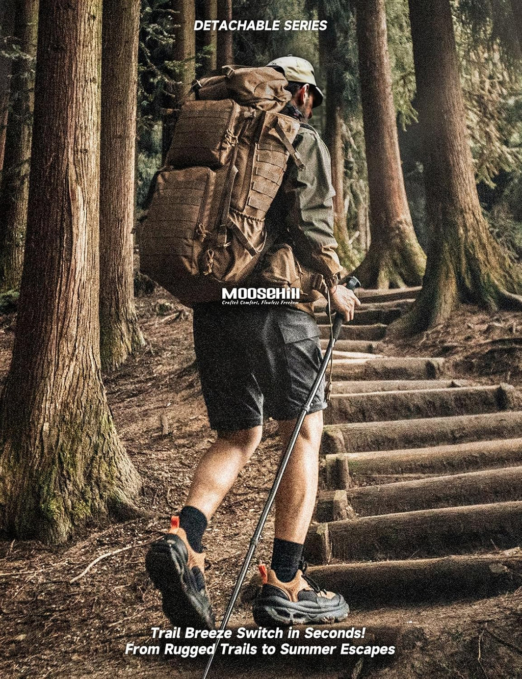 Moosehill Men's Hiking Pants: Convertible Quick-Dry