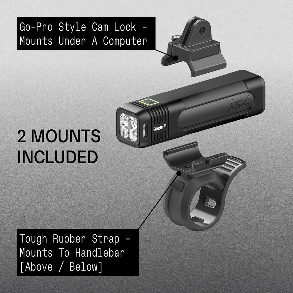 Knog Blinder 1000 & Cobber Reflex Bike Light Set, USB Rechargeable