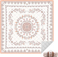 Boho Picnic Mat, 79" x 79" Extra Large Outdoor Picnic Blanket, Washable Foldable Portable Blanket for Beach/Camping/Concerts