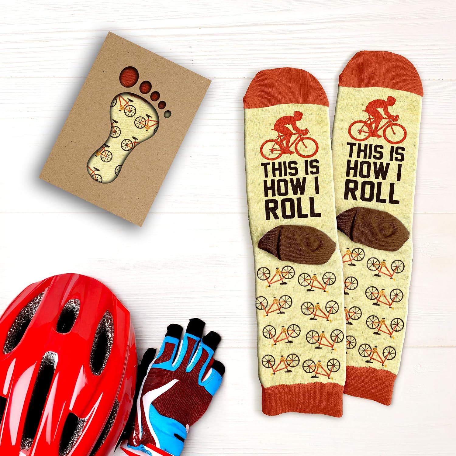 Mountain Bike Accessories - Gifts for Cyclists, Best Cycling Socks for Men, Funny Biker Gifts for Men Who Love Riding
