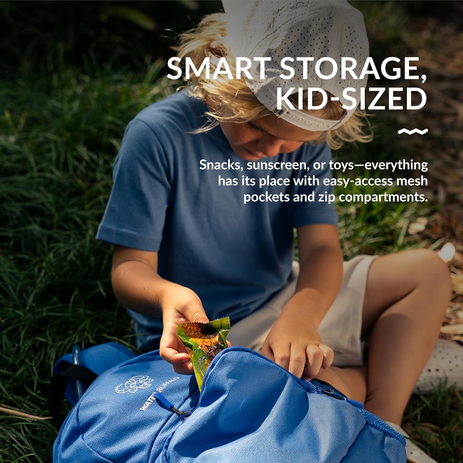 Water Buffalo Mini Sherpa Kids Hydration Backpack, 1.5L Bladder, Hiking
