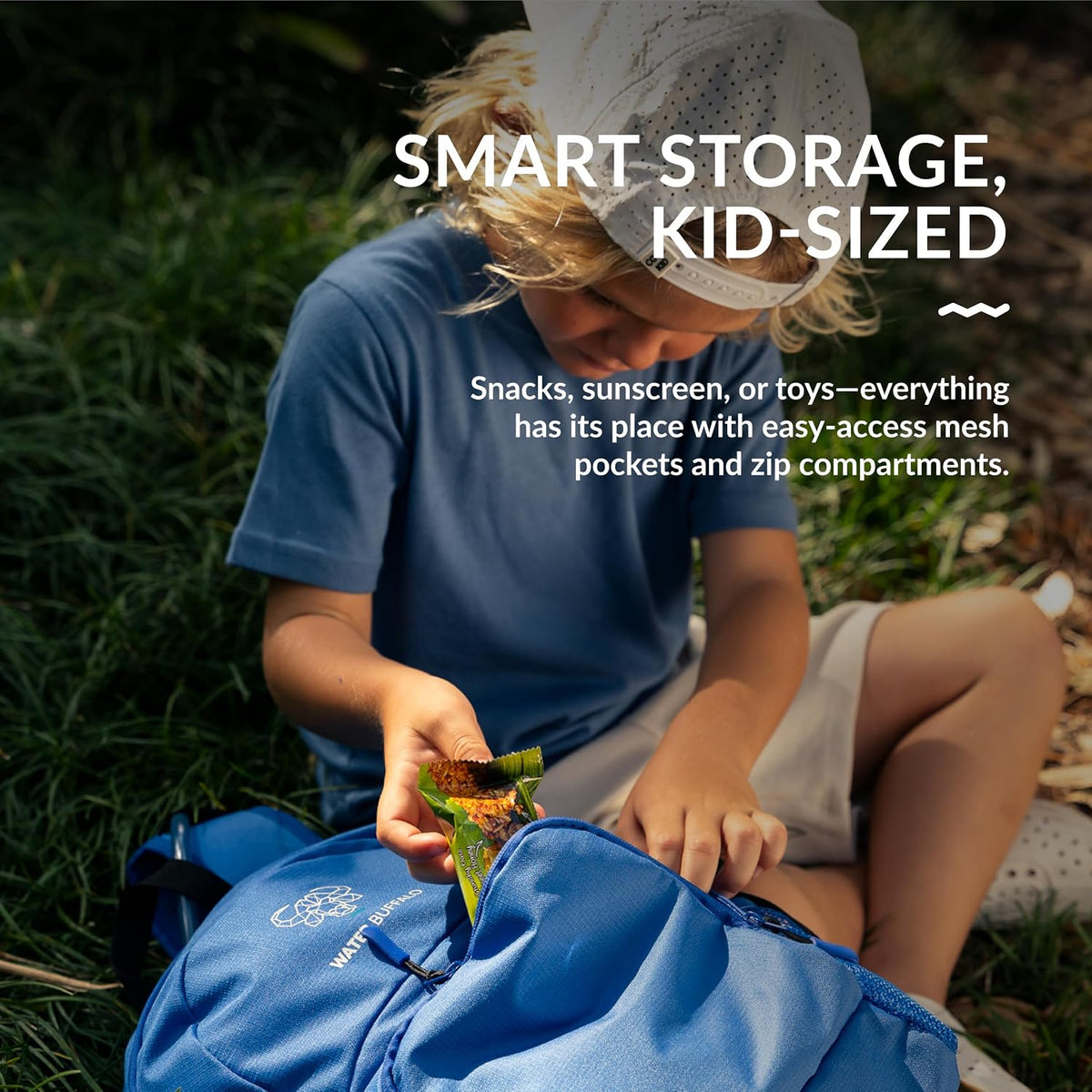 Water Buffalo Mini Sherpa Kids Hydration Backpack, 1.5L Bladder, Hiking