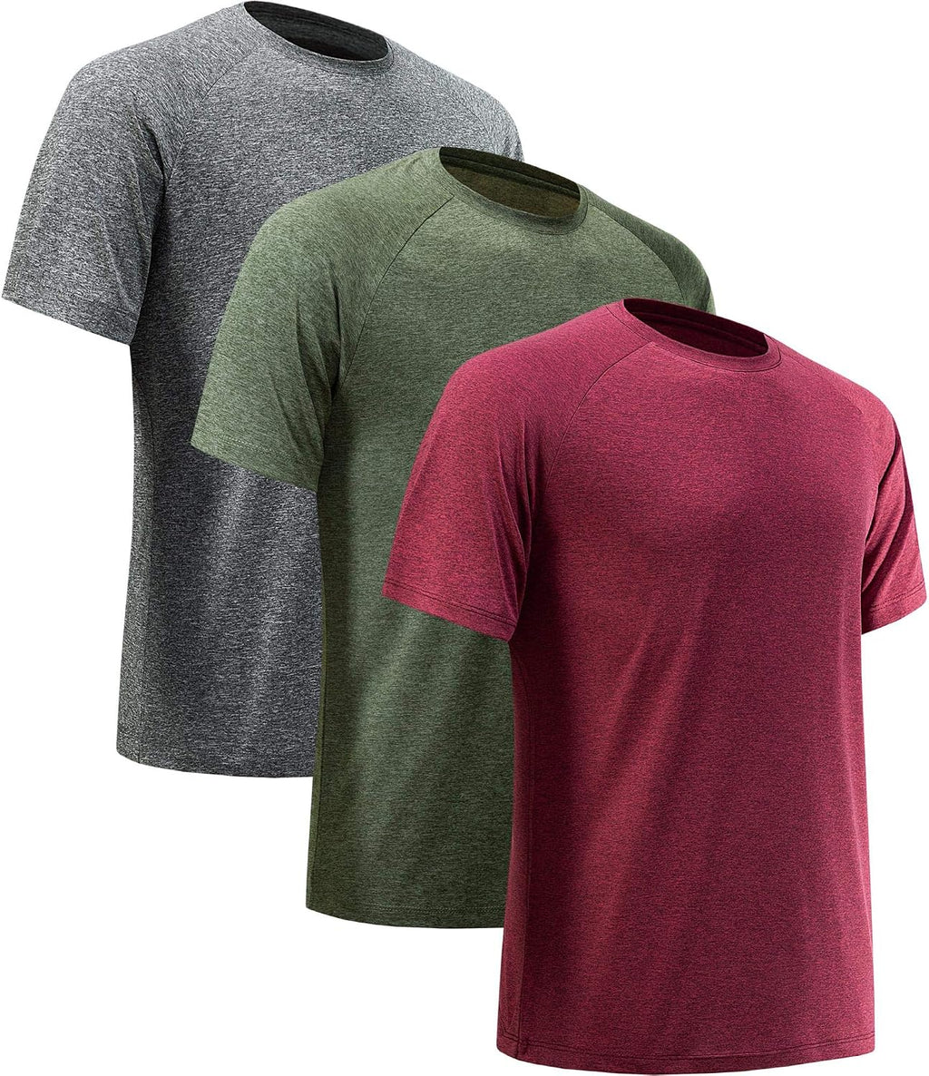 Workout Shirts for Men Short Sleeve Quick Dry Gym T Shirt