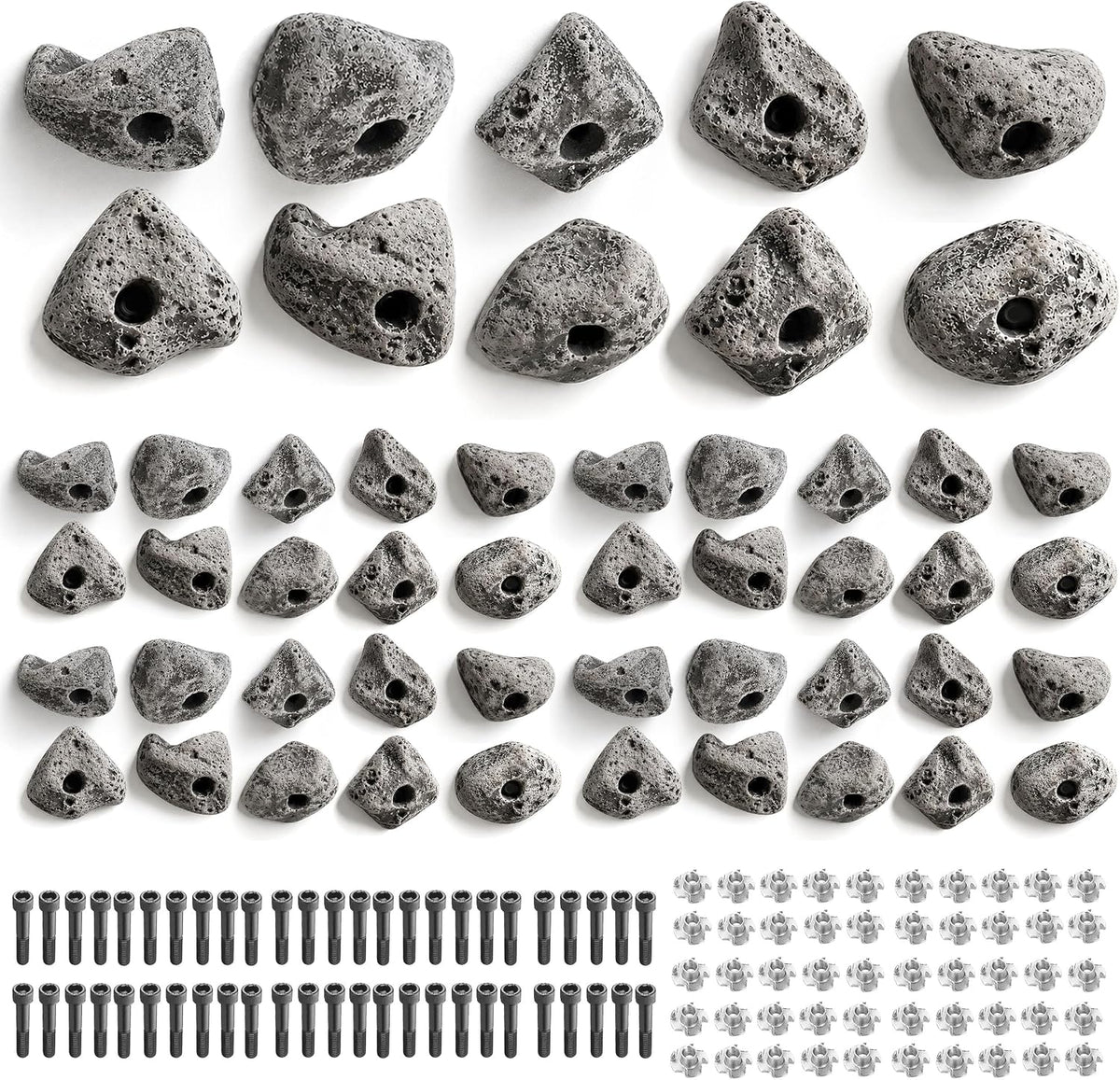 50 PCS Rock Climbing Holds for Rock Climbing Wall Made in USA