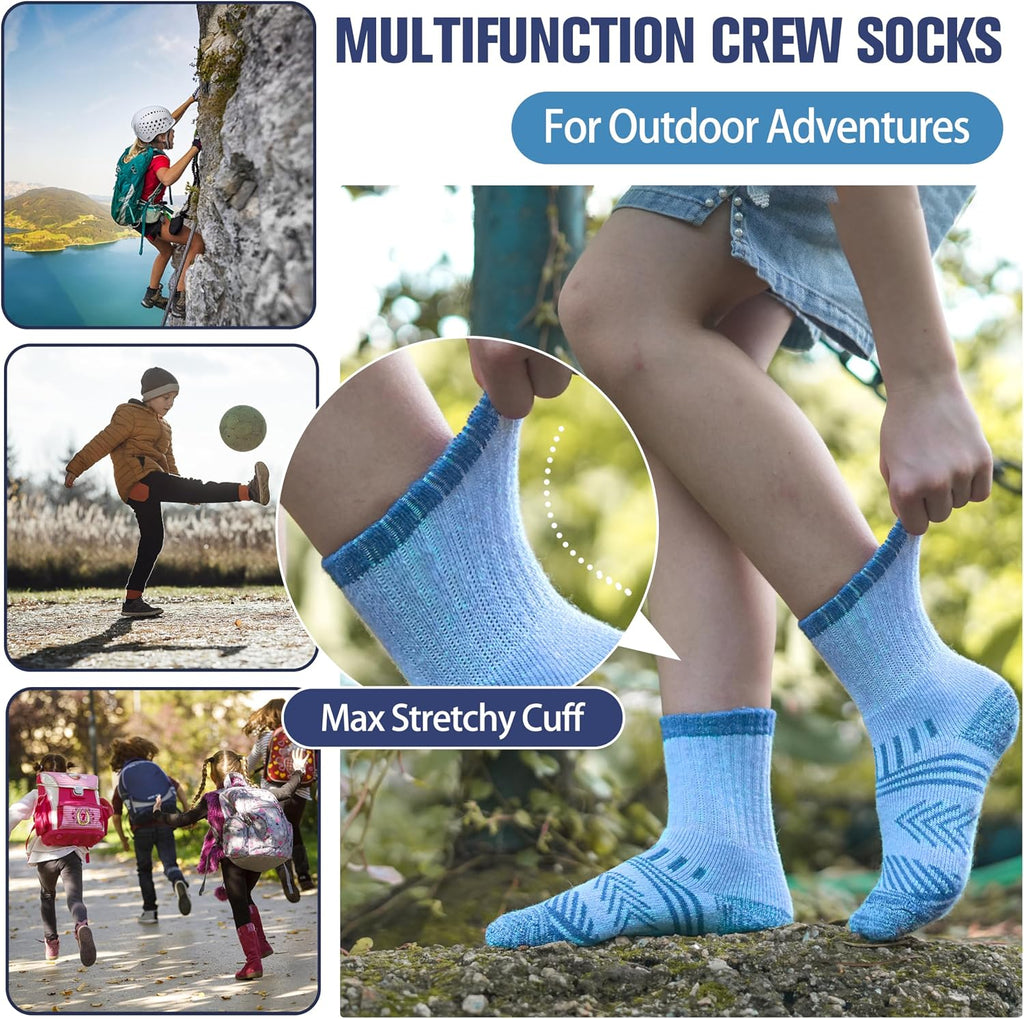EBMORE Kids Merino Wool Hiking Thermal Winter Socks