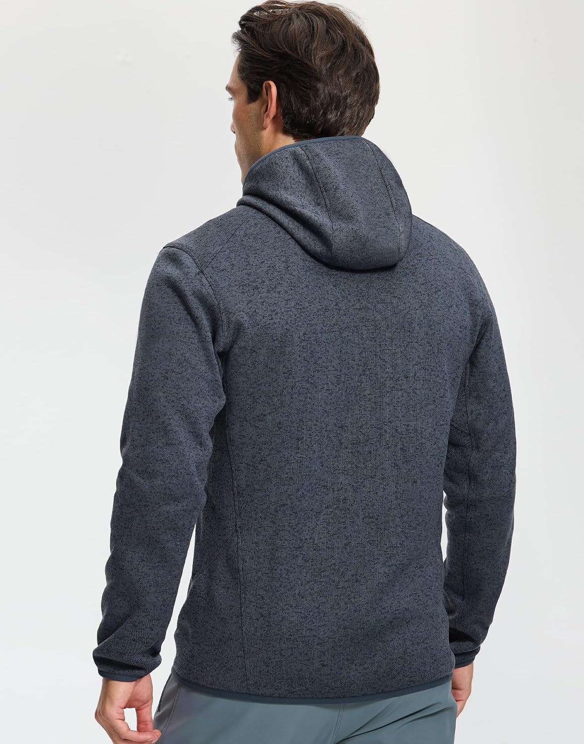 Pioneer Camp Men's Hooded Sweater Fleece Jacket Full Zip Hiking Mid Layer
