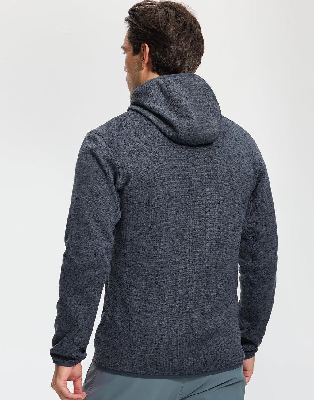 Pioneer Camp Men's Hooded Sweater Fleece Jacket Full Zip Hiking Mid Layer