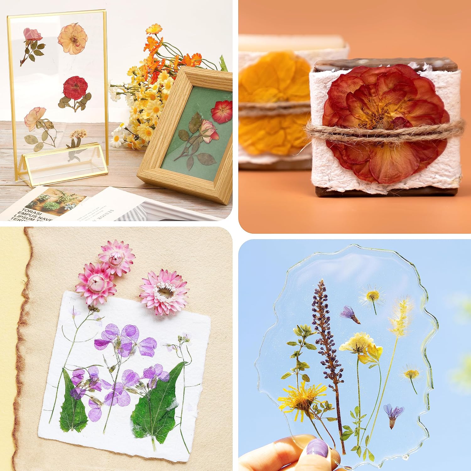 Aboofx Wooden Flower Pressing Kit, 11x11 Inch 10 Layers for Pressed Flowers