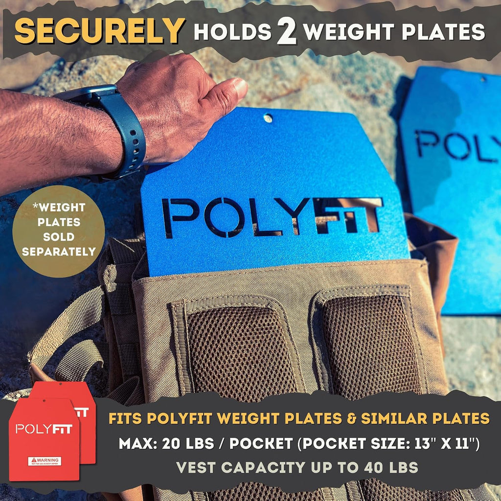 Polyfit Fortify Weighted Vest - Workout Vest for Men & Women