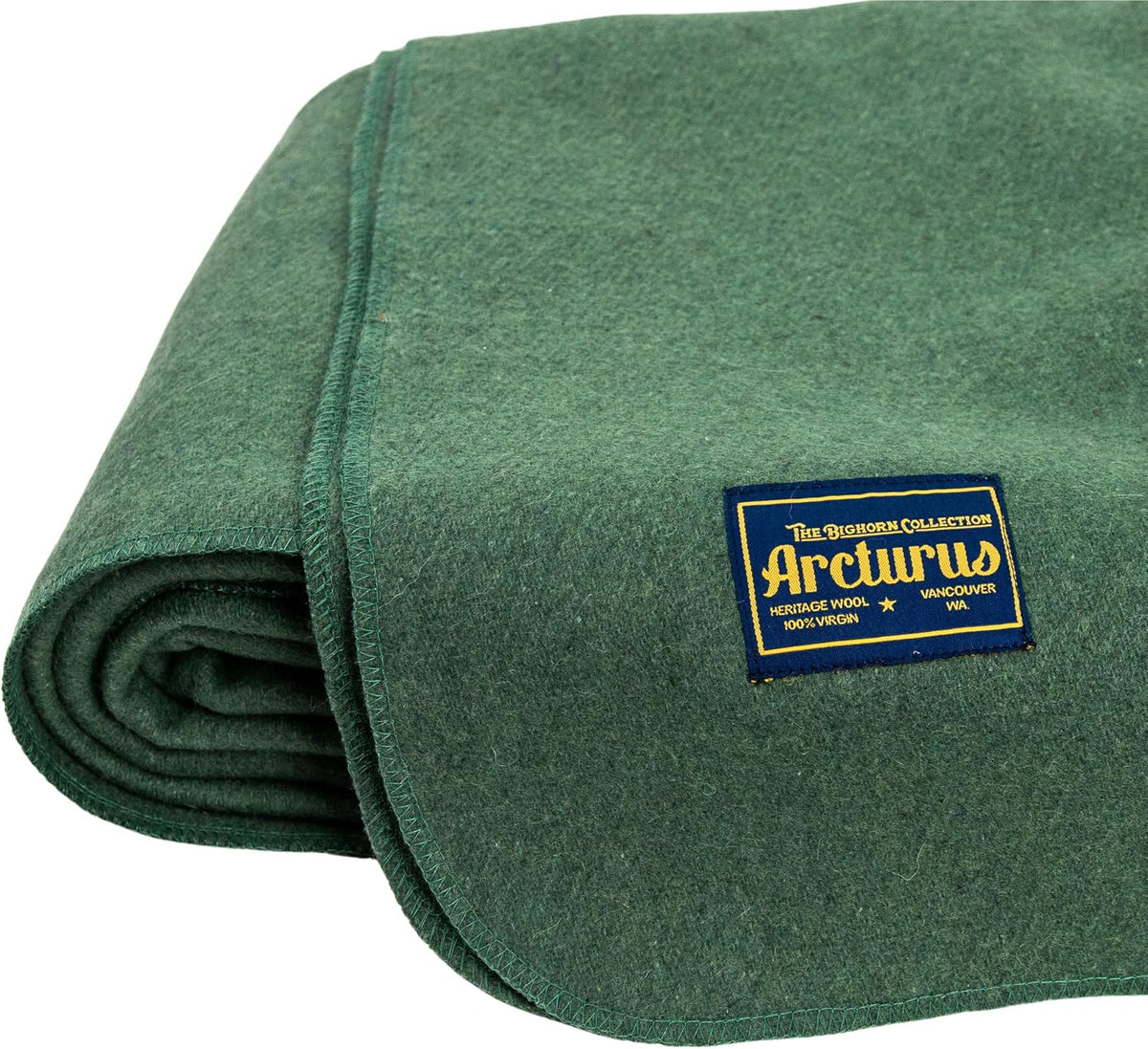 Arcturus Bighorn 100% Virgin Wool Blanket | Heirloom-Quality Wool Bedding for Home & Cabin | Warm, Thick & Durable (King Size, Ivory)