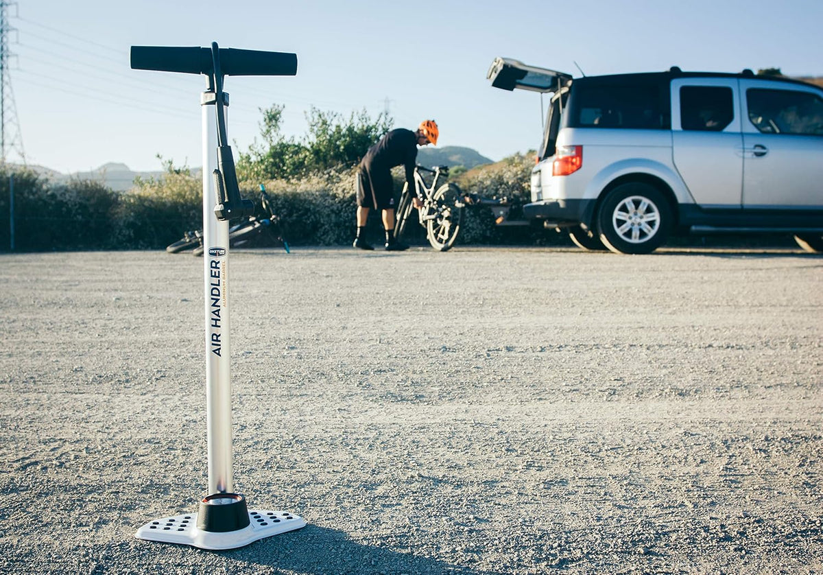 BIKETUBE Air Handler Bike Floor Pump with Industrial Gauge