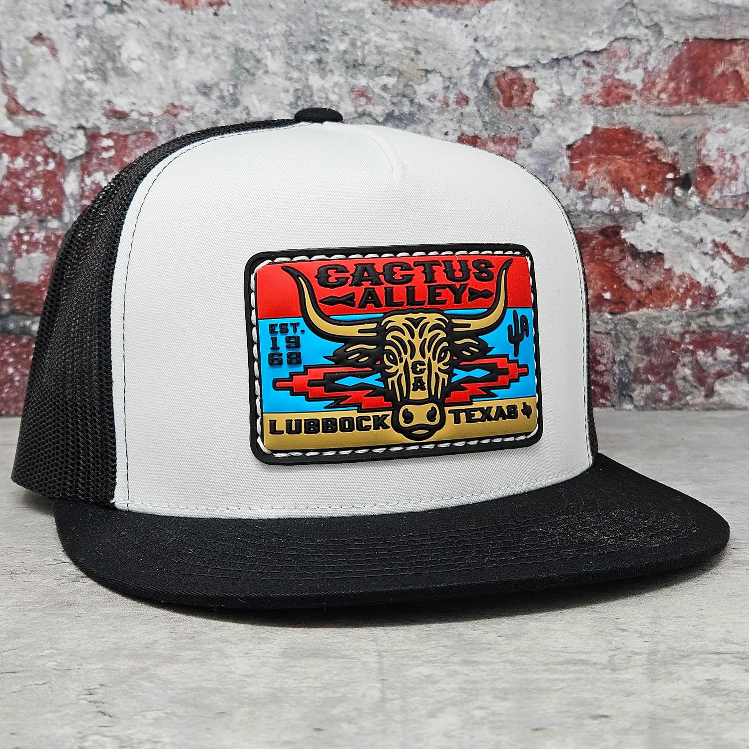 CACTUS ALLEY HAT CO. Western Lifestyle Texas Ranch Rodeo Inspired Adjustable Snapback Patch Hat