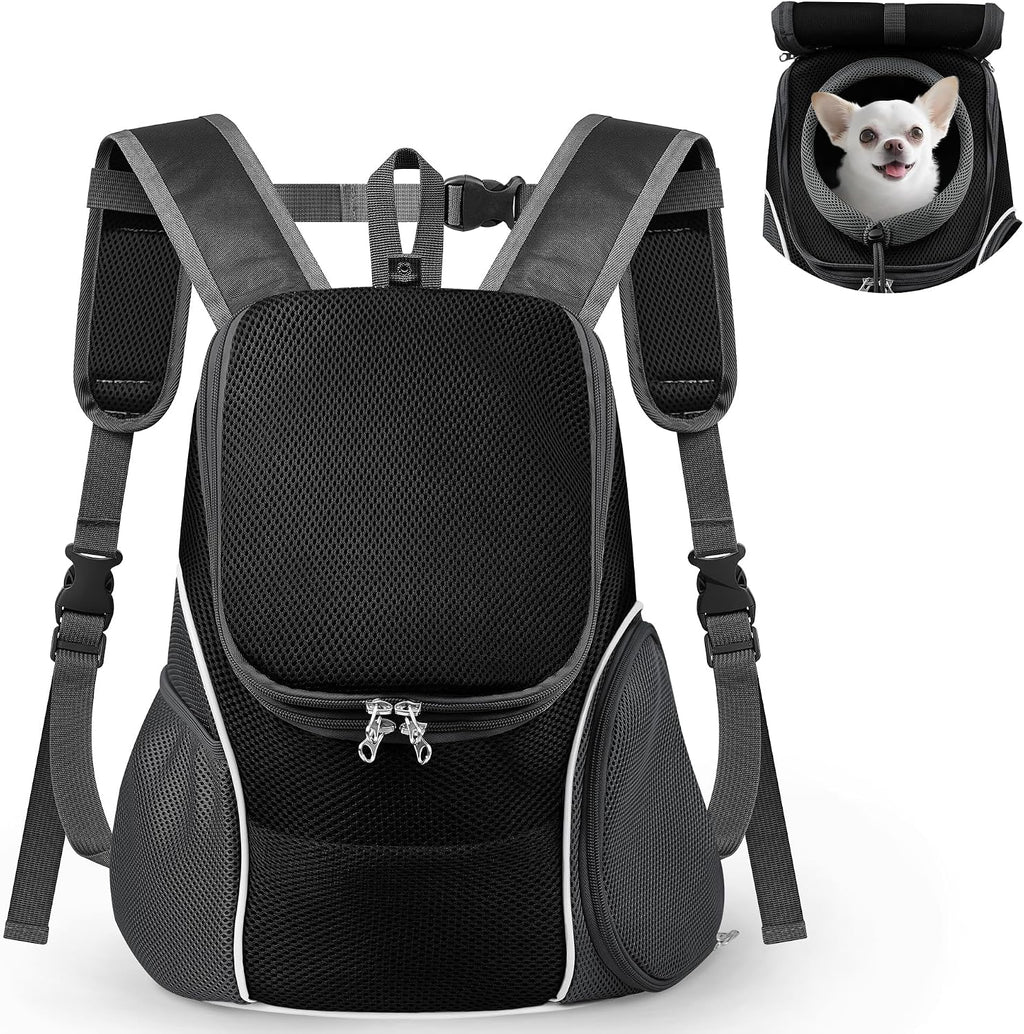 WOYYHO Pet Dog Carrier Backpack, Ventilated Small Dog Front Backpack