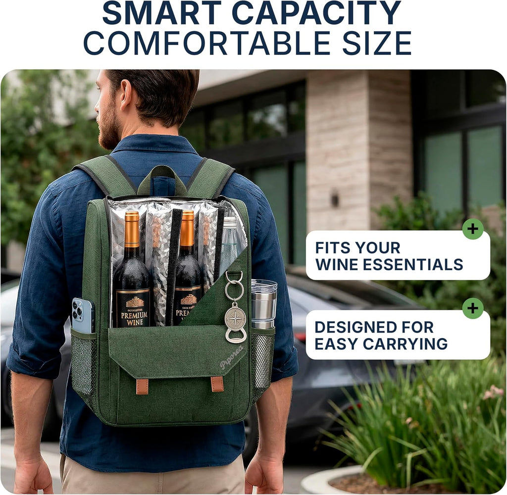 PIPOREA Back Pack Cooler for Beach or Picnic - Cooler Backpack Insulated Waterproof - Mochila Hielera