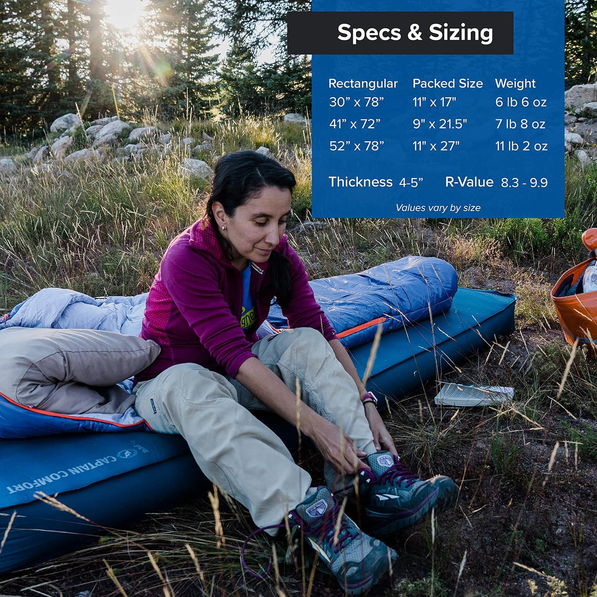 Big Agnes Captain Comfort Deluxe Camp - Sleeping Pad