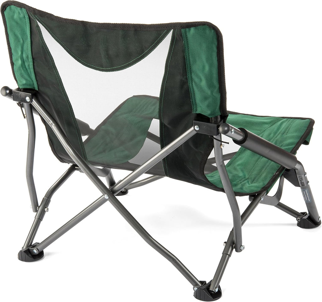 Cascade Mountain Tech Folding Camp Chair for Camping, Beach, Picnic, Barbqeues, Sporting Events with Carry Bag