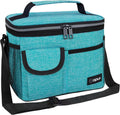 opux Insulated Lunch Box Adult, 14 Can Leakproof Cooler Bag Kid, Sea Blue