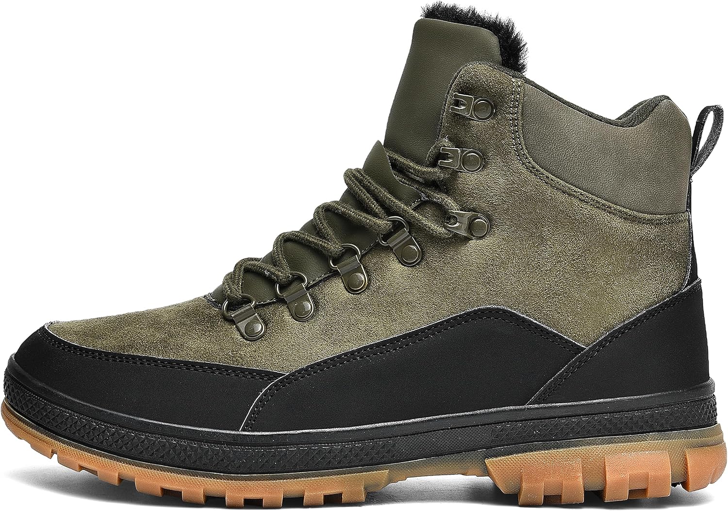 Wondamo Men's Winter Hiking Snow Boots